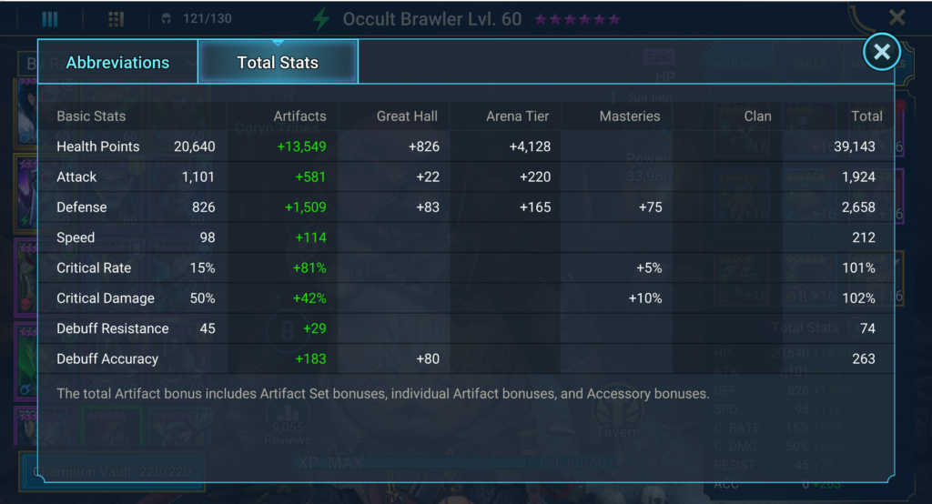 occult brawler build total stats Raid Shadow Legends - Occult Brawler Build